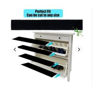 Odor Absorbing Filter Mat For Shoe Cabinet, Activated Charcoal Deodorizer Mat